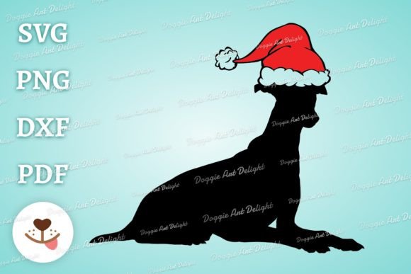 Christmas Greyhound Dog Santa Cricut Svg
