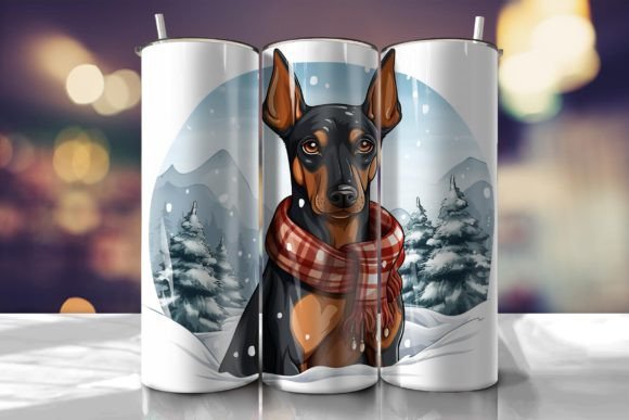 Doberman Dog Tumbler Wrap