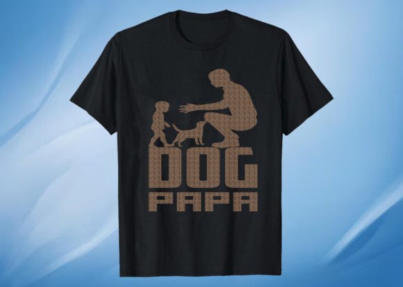 Dog Papa T Shirt Design