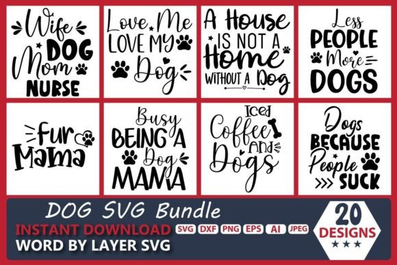 Dog SVG Bundle Vol.25