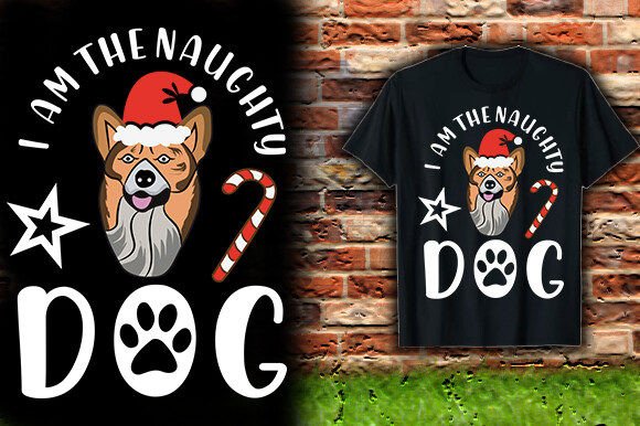 I Am the Naughty Dog T-Shirt Design