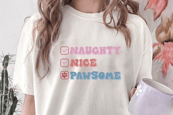 Naughty Christmas Dog SVG