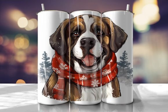 Saint Bernard Dog Tumbler Wrap