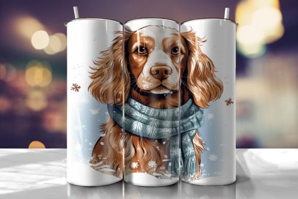 Spaniel Dog Christmas Tumbler Wrap Review