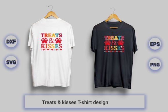 Treats Kisses Dog Valentines SVG